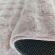 Delikatny i puszysty dywan typu rabbit- Merlin 3D- różowy