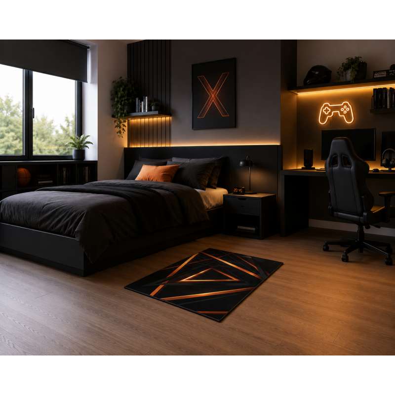 Dywan antypoślizgowy Black and Gold 03N