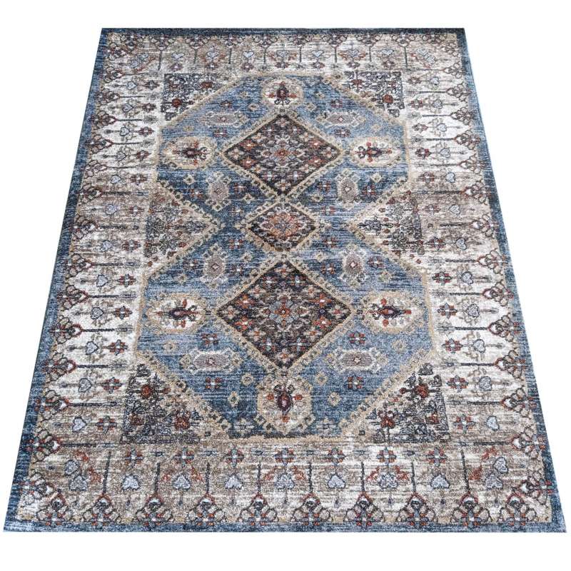 Sienna 03 navy wytrzymały dywan nowoczesny